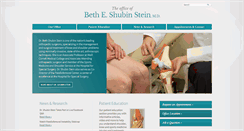 Desktop Screenshot of drbethshubinstein.com